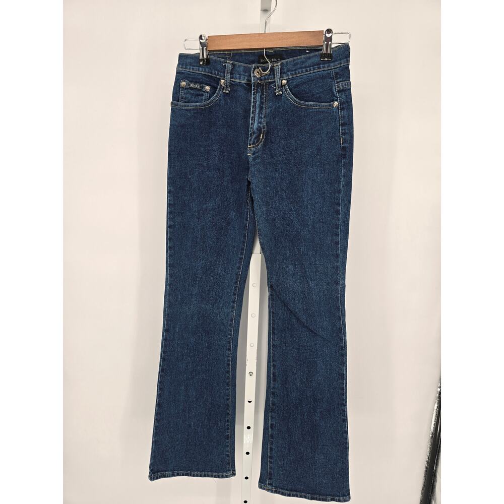 Body Blue Womens Sz 8 Flare Leg Dark Wash Blue Jeans 2000s